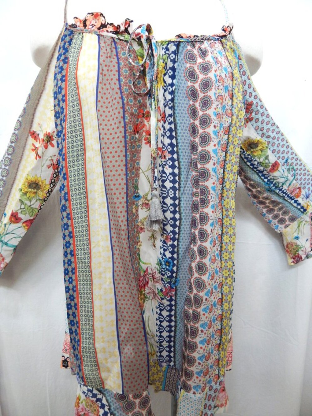 Vintage Johnny Was Garden Cold Shoulder Blouse - Picture 6 of 7